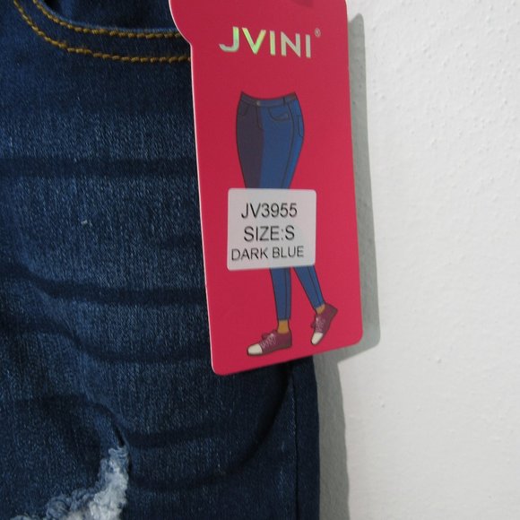 JVINI Ripped & Distressed Denim Jeggings - Picture 6 of 6